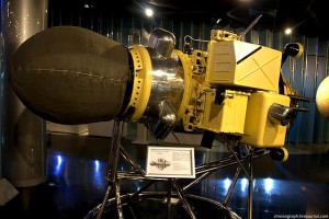 1:1-Modell von Luna-9 im Raumfahrtmuseum Moskau
