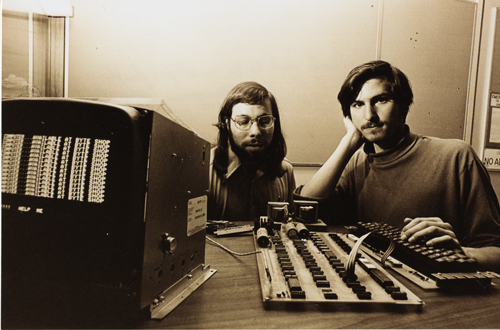 Steve Wozniak und Steve Jobs 1976 (Foto Computer History Museum)