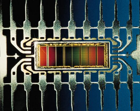 Megabit-Chip von Siemens (Foto Siemens AG)