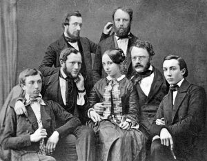 Werner Siemens mit seinen Geschwistern Otto, Wilhelm, Sophie (vorn), Hans und Friedrich (Foto Siemens Historical Institute)