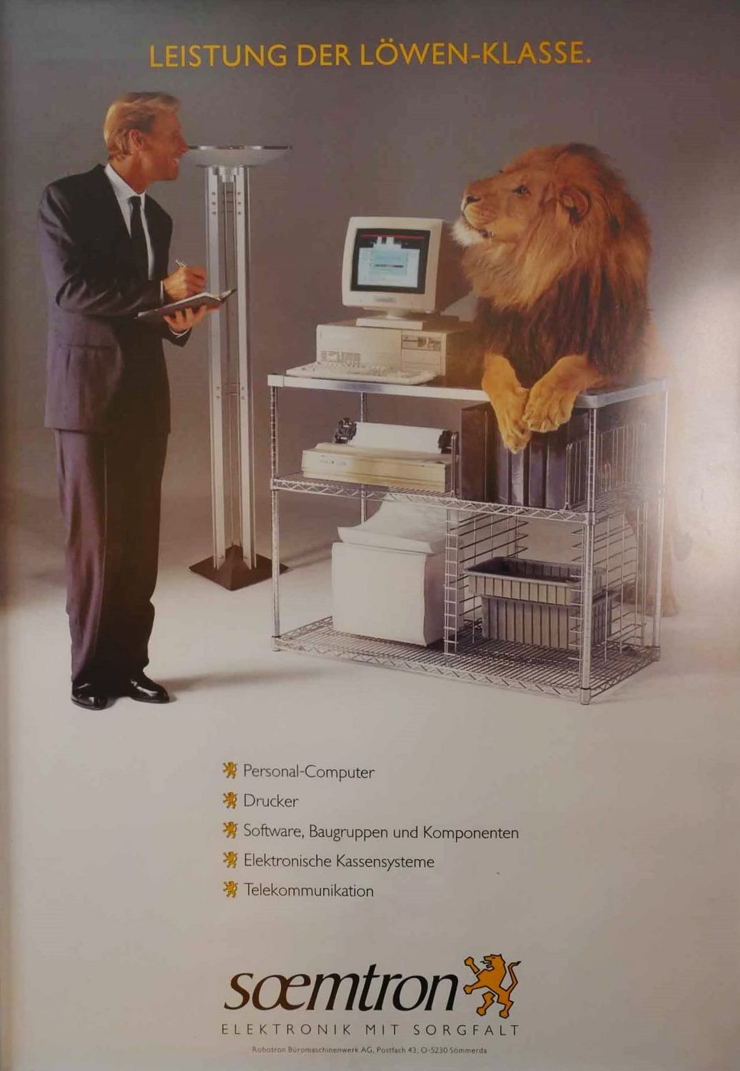 Poster der Soemtron-Werbekampagne 1991